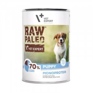 RAW PALEO DOG PUPPY COD konservi kucēniem Menca 400g